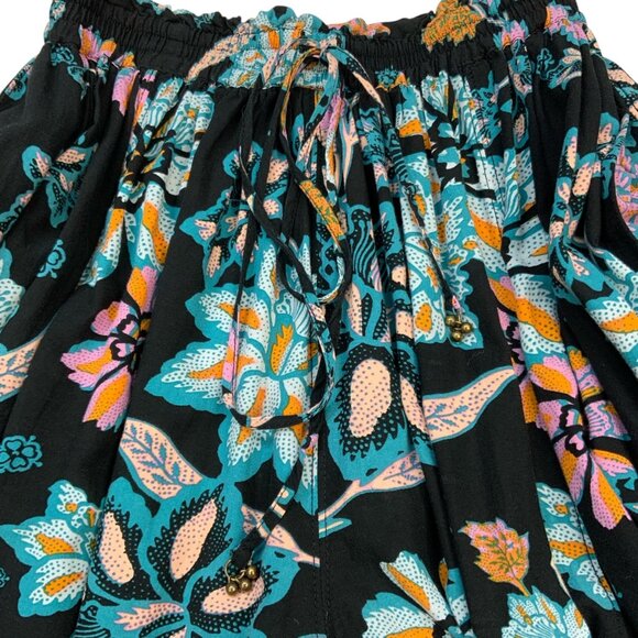 Free People Take It Easy Lounge Pant XS Twilight Combo Floral Wide Leg - Picture 7 of 13